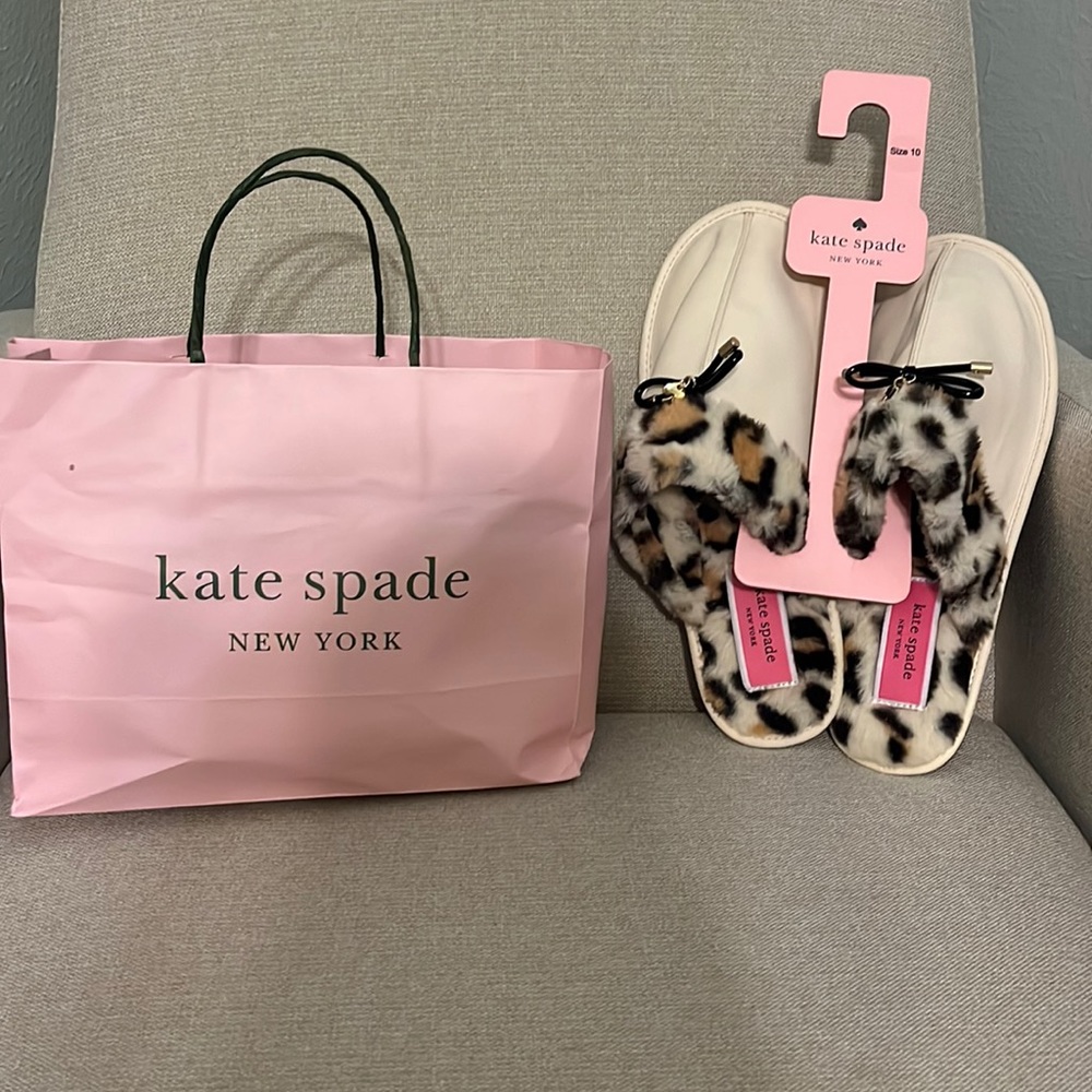 Kate Spade Leopard Slippers